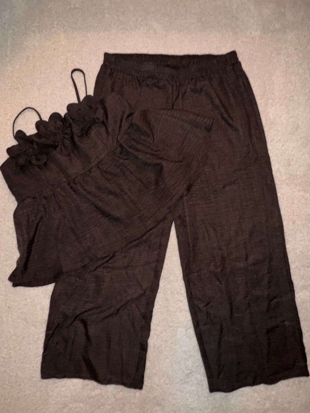 SHEIN Brown Wide-Leg Jumpsuit